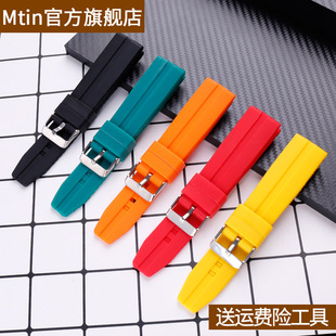 22mm橡胶硅胶表带针扣手表配件户外运动表链适用于GT2三星天梭DW