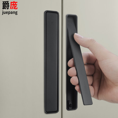 极简衣柜门隐形开槽榻榻米暗拉手