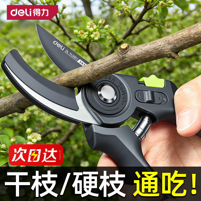 得力修剪树枝剪刀修枝剪园艺剪刀图片