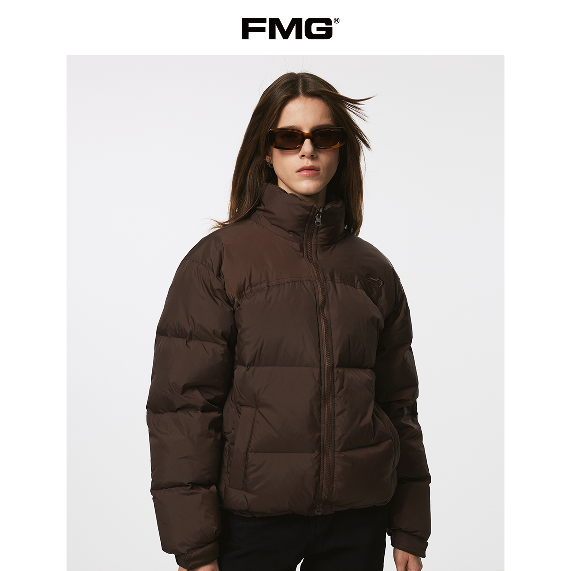 FMG通勤Boxy短款羽绒服外套男女