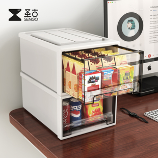 入户玄关收纳盒桌面透明抽屉式门口钥匙摆件杂物置物架储物整理盒