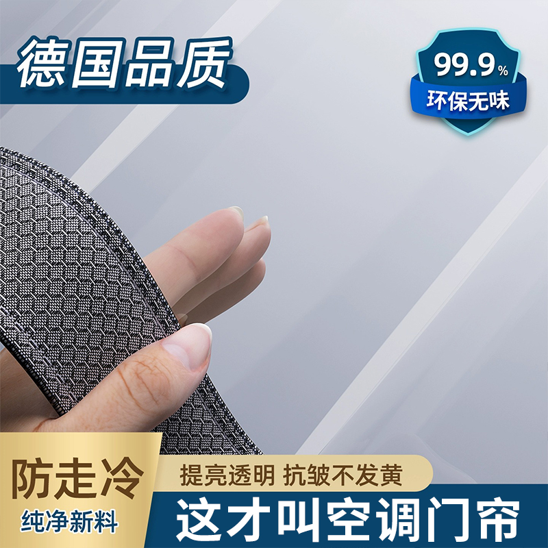 【2025新款】透明门帘防走冷气