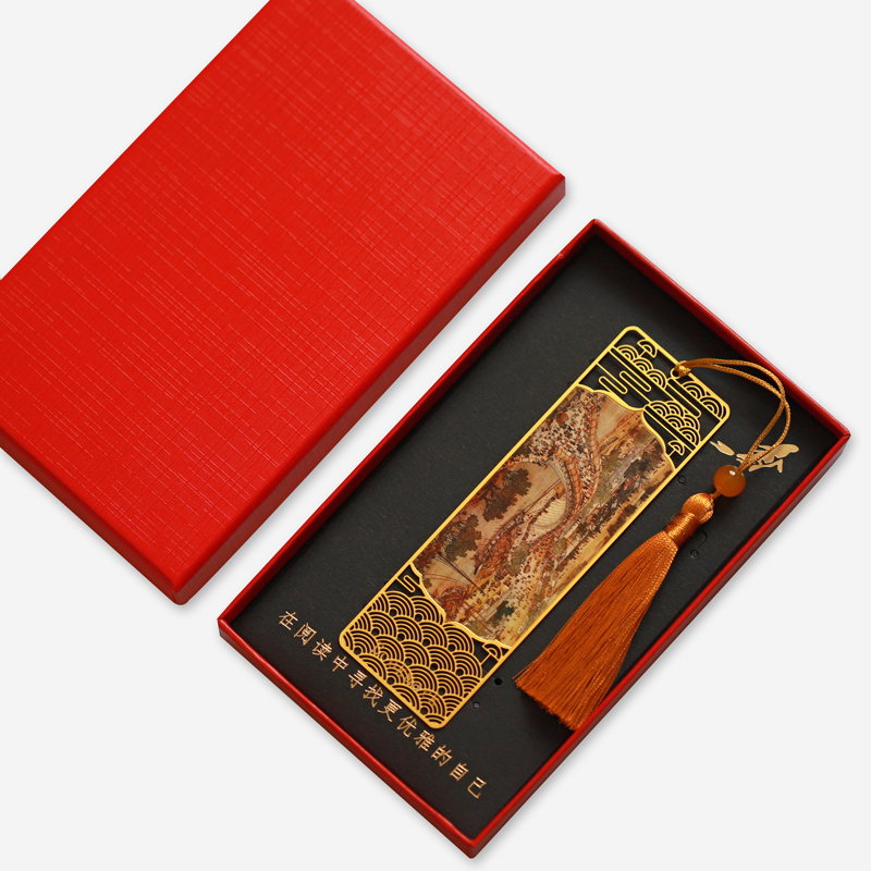 清明上河图金属书签文创礼品高档创意古典中国风博物馆古风小礼品