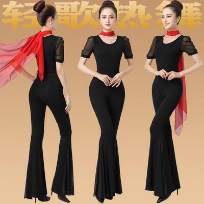 广场舞服装形体训练服女礼仪舞蹈练功成人优雅气质高端套装跳舞服