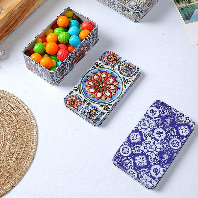 复古民族风迷你桌面收纳盒