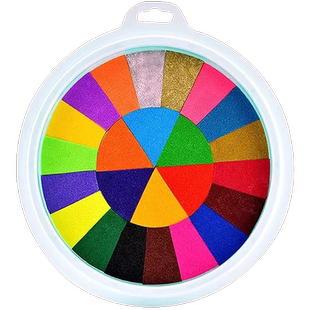 儿童手指画颜料指印画本拇指画印章拓印画手掌画小学生儿童安全无毒可水洗彩色印泥幼儿园宝宝点点画创意涂鸦