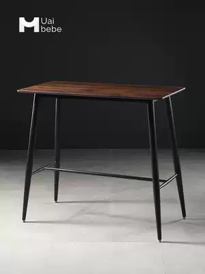 Household bar table rectangular wrought iron bar table balcony minimalist bar table small ins bar table