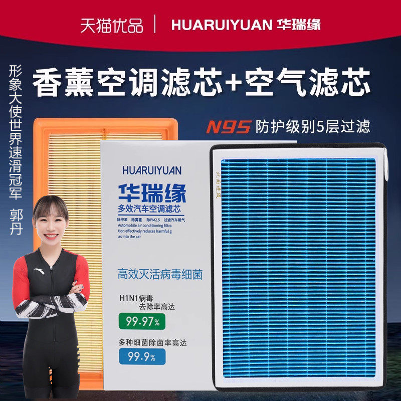 N95香薰空调滤芯空气格适配本田CRV皓影享域英诗派哥瑞杰德原厂格