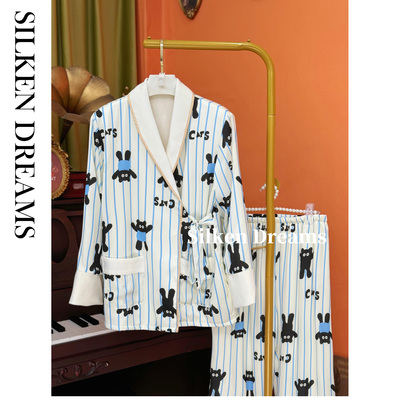 【米兰假日｜海盐芝士】冬季新款轻奢海岛绒加厚睡衣家居服套装