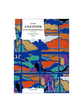 古代哲学的智慧 [法]皮埃尔·阿多 张宪译 译文经典 从苏格拉底到柏拉图 欧美哲学 法国古代哲学 上海译文出版社正版