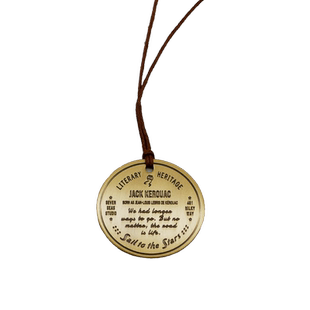 黄铜纪念牌 凯鲁亚克｜在路上｜黄铜挂饰金属书签｜生日礼物手帐作家周边纪念品｜上海译文出版社七海制造局七海之星