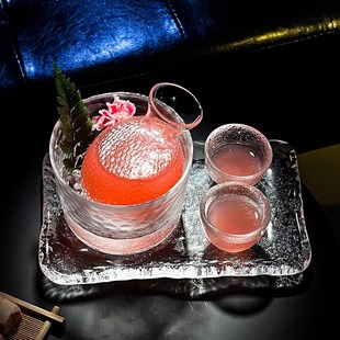 微醺果酒杯鸡尾酒杯组合套装清酒壶小酒馆冰酒壶温酒器氛围感酒杯