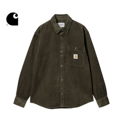 Carhartt WIP衬衫男装秋冬经典LOGO标签口袋灯芯绒工装卡哈特