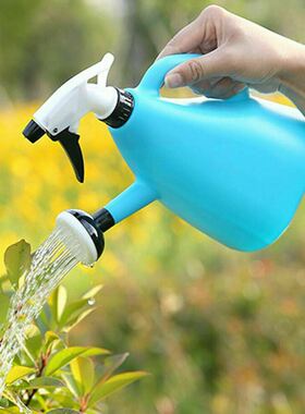 2 in 1 Plastic Watering Can Garden Plants Pressure 塑料喷壶