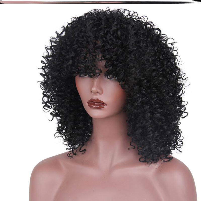 hair Wig Afro African Wigs短卷发外贸非洲小卷黑人假发化纤头套