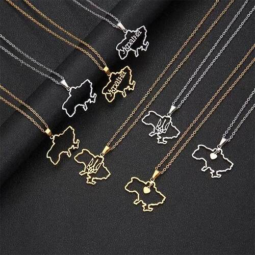 ukraine map pendant Syria Yemen Africa countries keychain