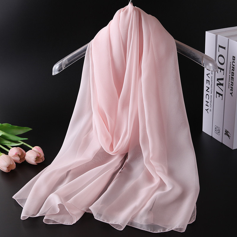 纯色桑蚕丝巾女春秋冬季保暖真丝围巾装饰纱巾粉红色妈妈洋气披肩,服饰配件/皮带/帽子/围巾,围巾/丝巾/披肩,淘宝优惠券,粉丝福利购,淘宝优惠卷