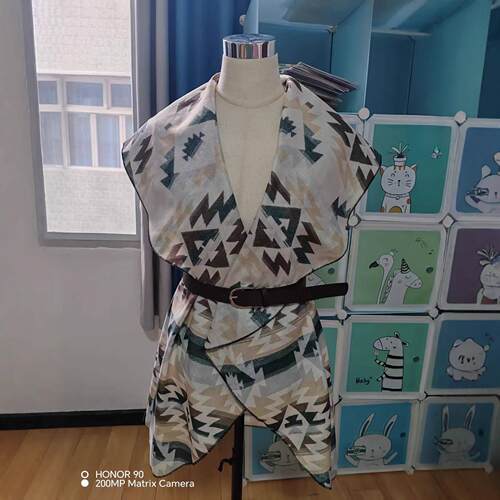 Sleeveless vest, cross neck cardigan, shawl jacket