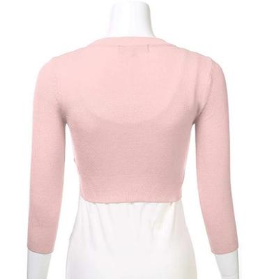 Long sleeved crop top cardigan short jacket