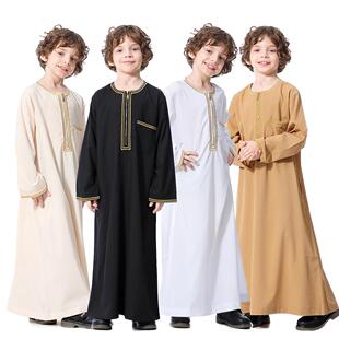 Youth boys' long robes, boys' ethnic clothing, Hui