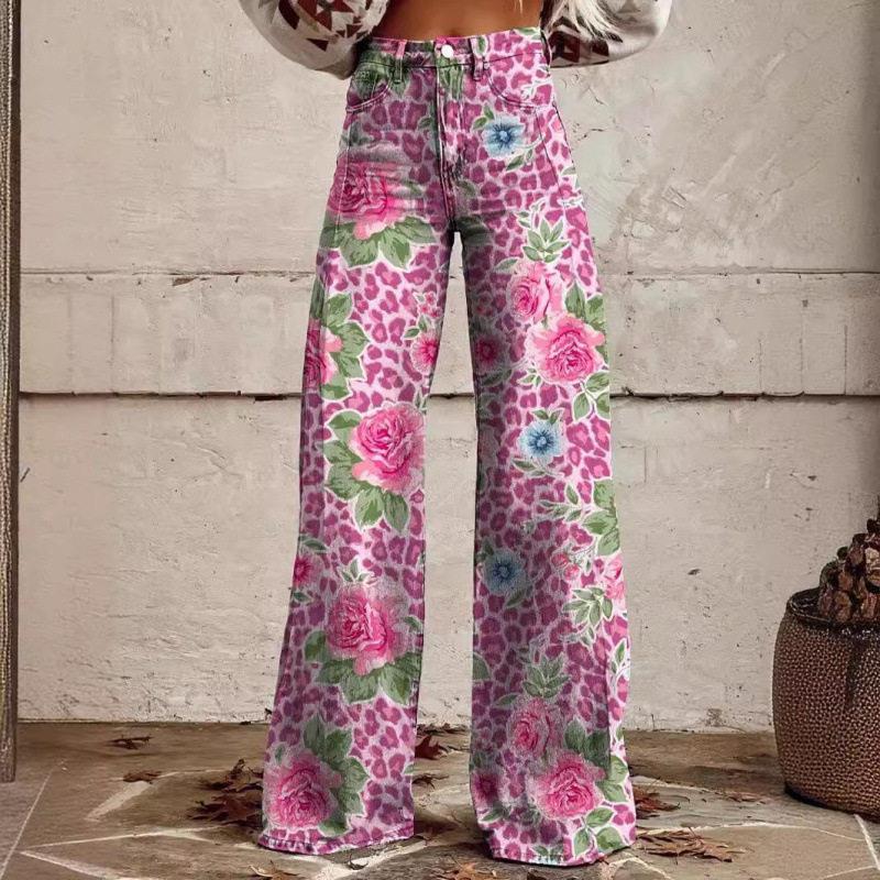 Women's pants imitating jeans女裤仿牛仔裤图片