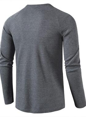 Men's collar long shirt men's shirt T-shirt base