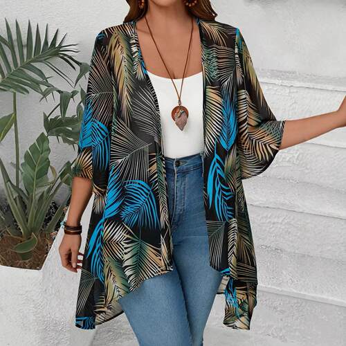 Printed cardigan women's sunscreen jacket top