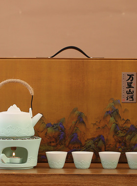 复古围炉沧海温茶套组茶具套装中式火炉茶壶茶杯家用