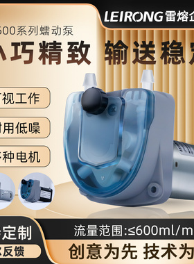 新品雷熔LP500有刷步进微小型小流量蠕动泵工业食品冰淇淋灌装机