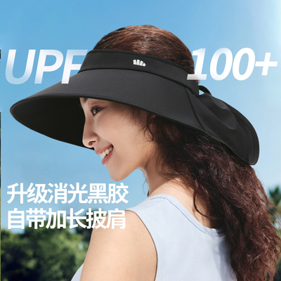 蕉下全环绕蛋卷帽BM557黑胶