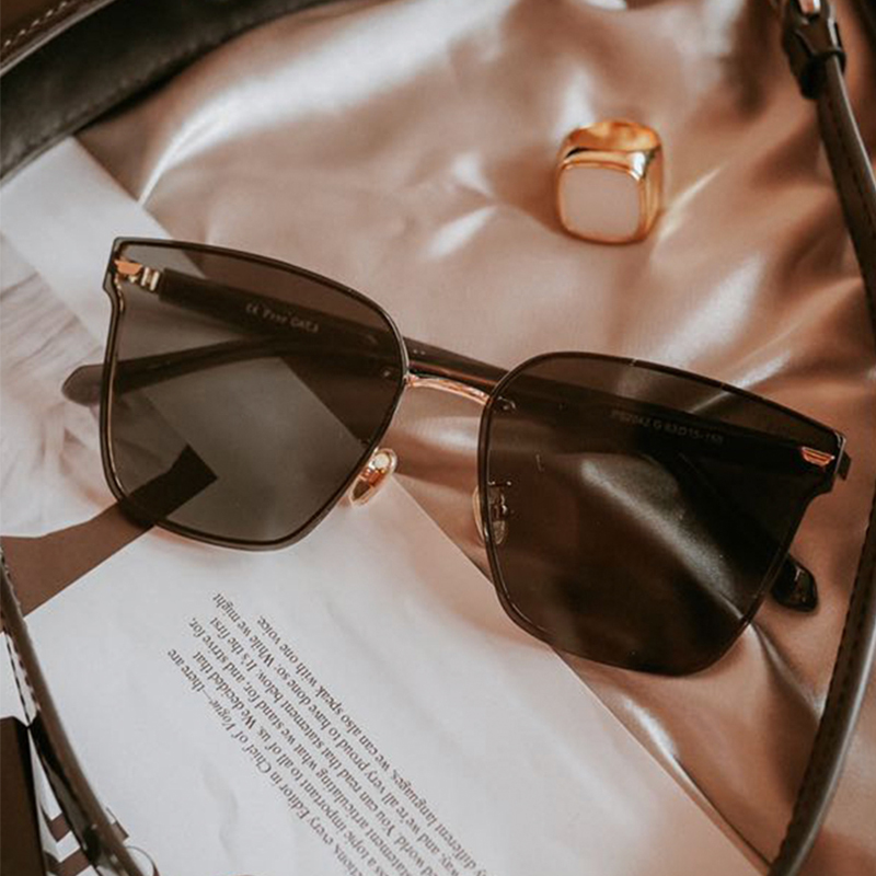 帕莎新款太阳镜女2025年茶色墨镜高级感显脸小品牌方圆脸防紫外线