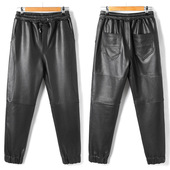 防风保暖摩托机车潮男62 真皮皮裤 828 韩版 山羊皮冬季 男修身 小脚裤