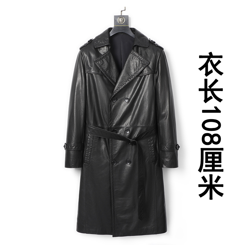 美式潮牌真皮皮衣男头层牛皮