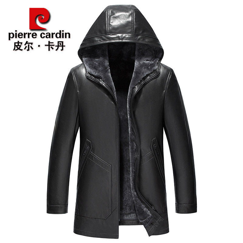 皮尔卡丹牛皮皮毛一体中长款连帽风衣男带帽羊毛皮草外套14-23175使用感如何?