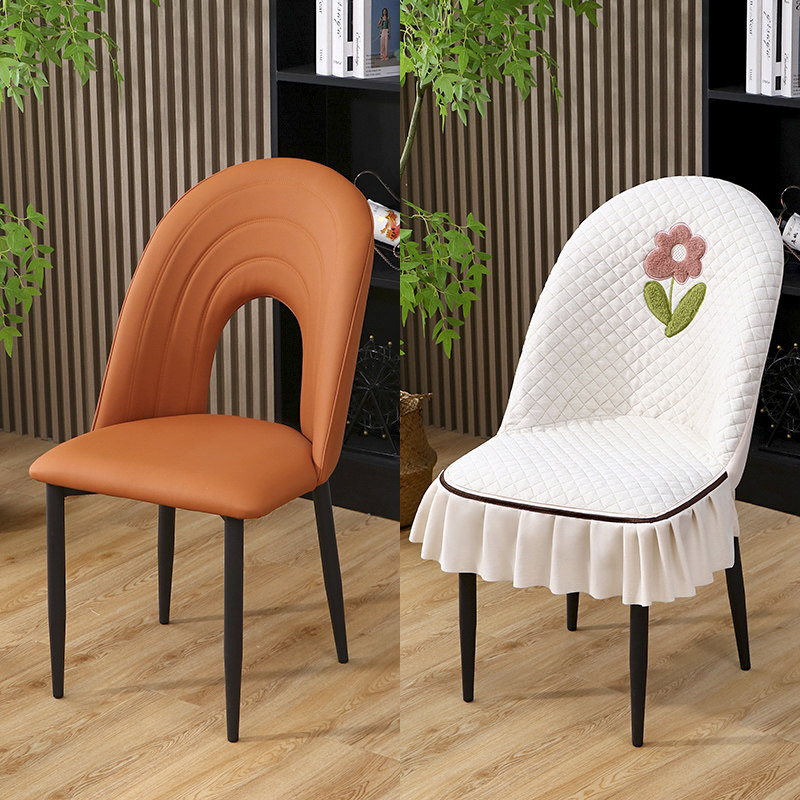 餐桌椅子套罩座椅套罩异形凳子套靠背一体全包简约现代座椅保护套