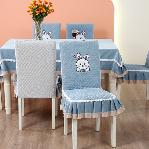 连体椅垫现代简约家用饭店一体