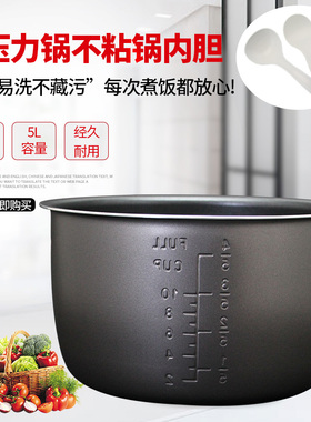 适用于海信BS-50-90奥克斯AX-B577电压力锅内胆5升不粘锅煲胆芯