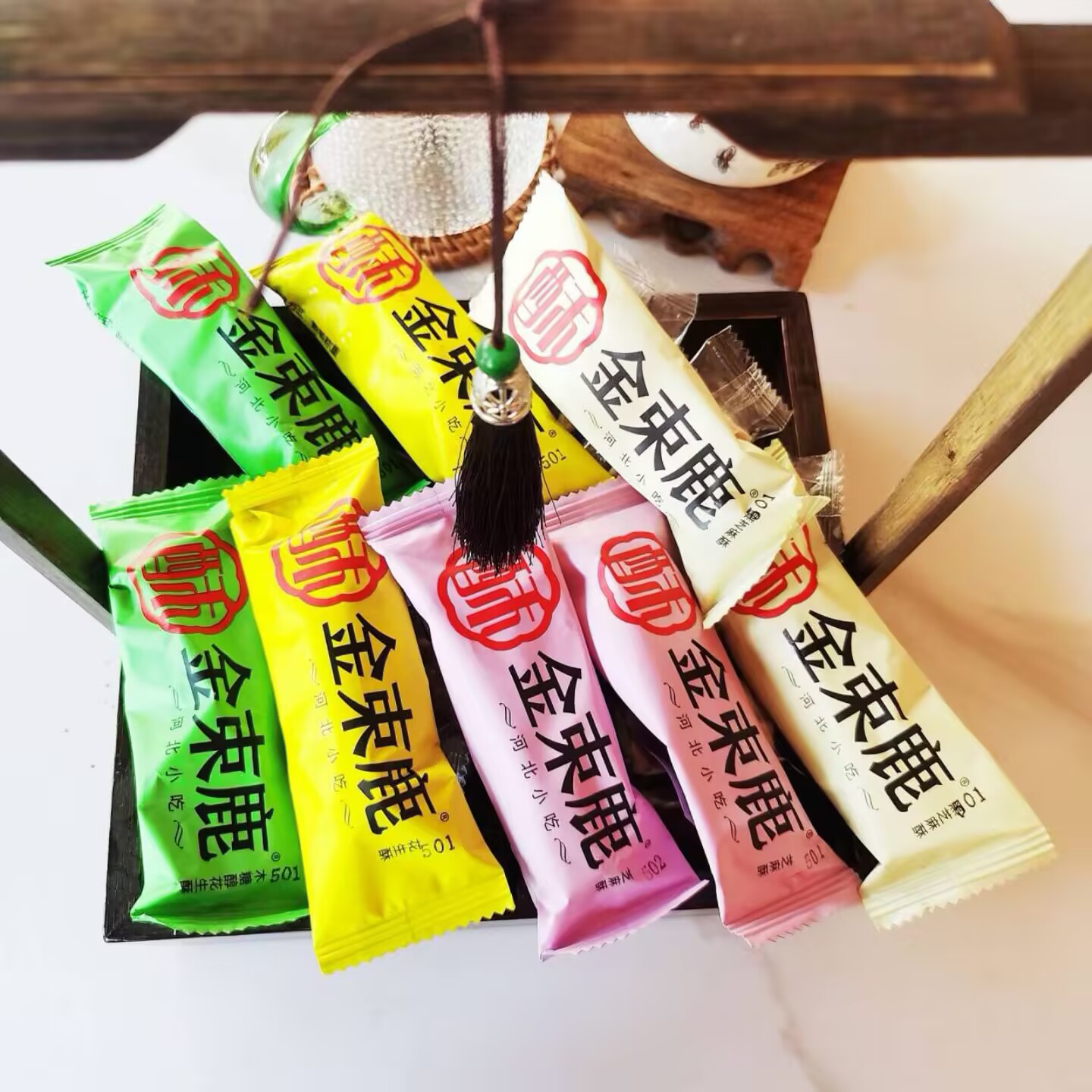 金束鹿酥糖礼盒装河北老字号辛集特产伴手礼送长辈过节过年送礼
