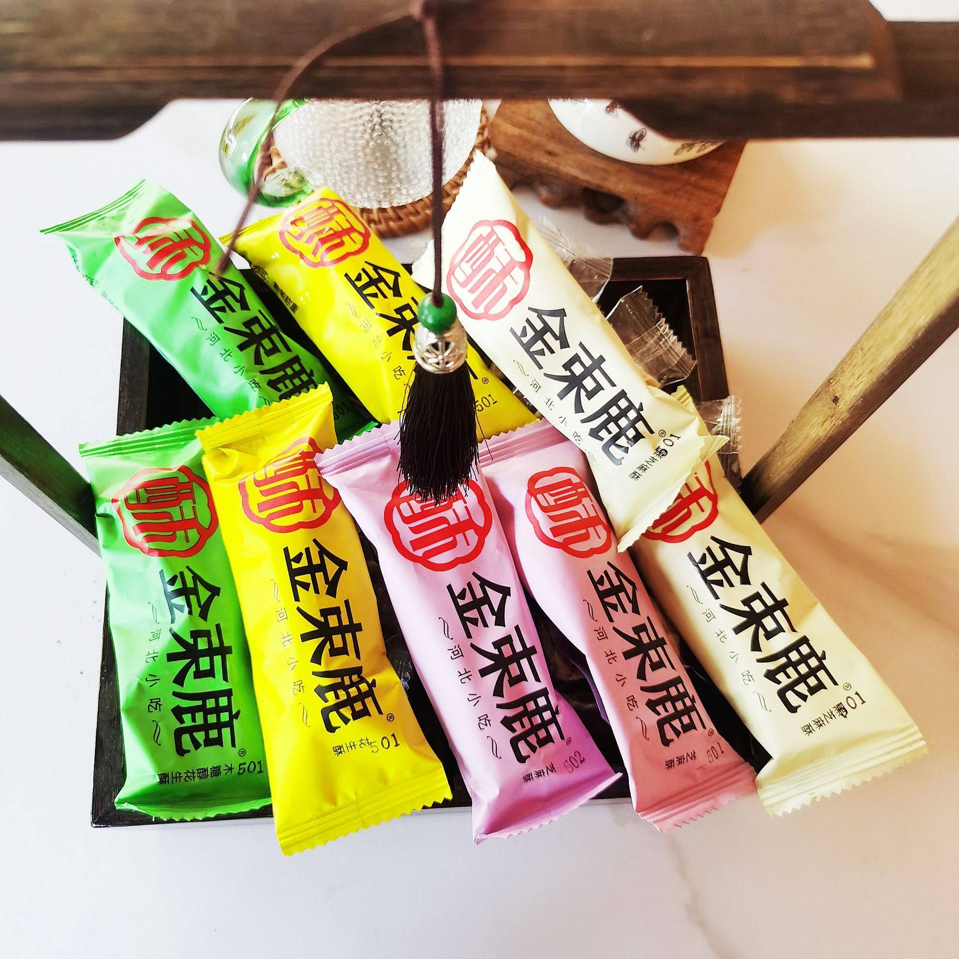 金束鹿酥糖礼盒装河北老字号辛集特产伴手礼送长辈过节过年送礼