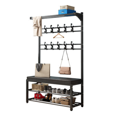 宇轩齐佳门厅多功能衣帽架换鞋凳