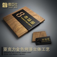 德臣仕市場(chǎng)部復(fù)古中式科室牌定制