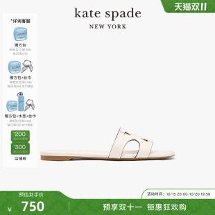 轻奢女士 kate 凉鞋 式 平底拖鞋 Double spade 2025新款