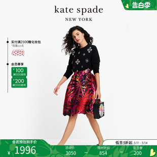 spade 圆领长袖 kate 毛衣休闲气质设计感通勤秋冬款 日常女