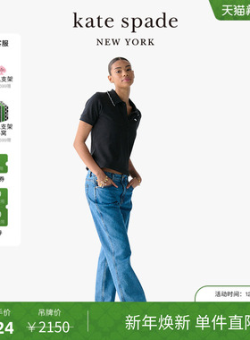 【新年礼物】kate spade ks Polo衫黑色休闲时尚