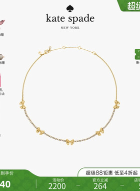 Kate spadeBLING AND BOWS蝴蝶结项链