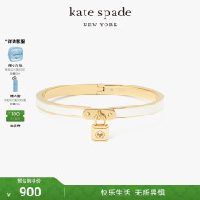 kate spadeks lock and spade 桃心锁手镯时尚轻奢