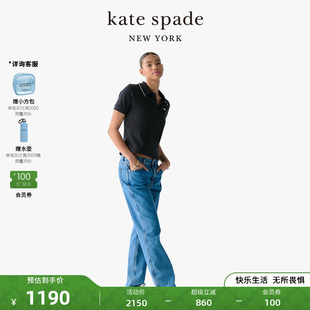 Polo衫 spade 女士 黑色简约休闲轻奢时尚 2025新款 kate