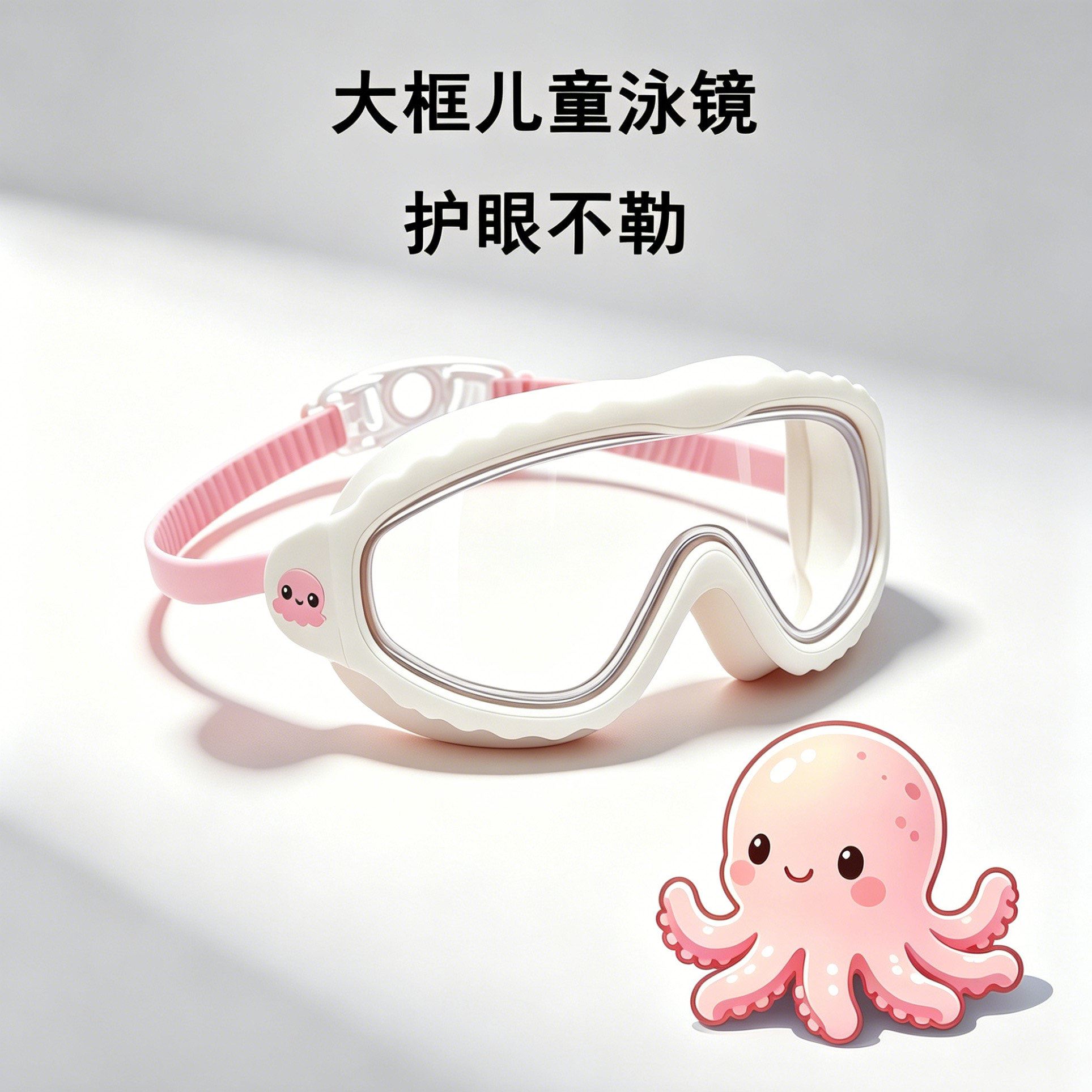 越浪章鱼儿童防雾护眼泳镜