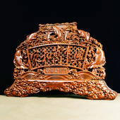 木雕实木装 桃木雕刻家和万事兴鲤鱼跳龙门装 饰摆件工艺品中式 饰品