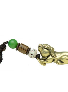 黄铜可爱风随身十二生肖钥匙扣